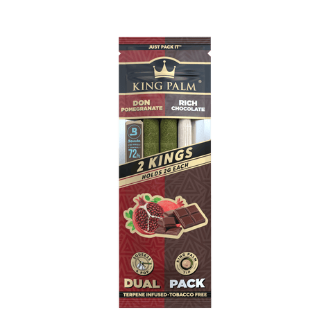 KING PALM- DUAL PACK- POMEGRANATE & CHOCOLATE