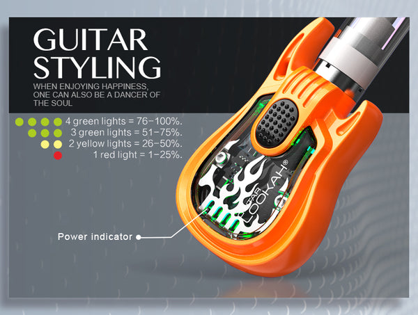 LOOKAH GUITAR 510 VAPE BATTERY LOOKAH GUITAR 510 VAPE BATTERY