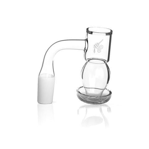 HONEYBEE HERB HONEYSUCKLE BUBBLE QUARTZ BANGER - 90° DEGREE- 14MM