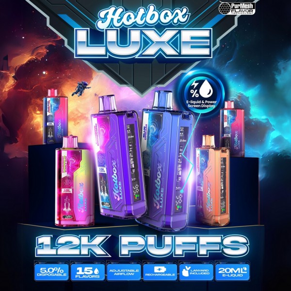 HOTBOX LUXE- 12,000 PUFF