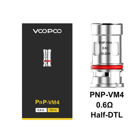 VOOPOO- PnP VM4 0.6 OHM COILS 5PC