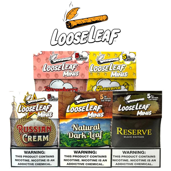 LOOSE LEAF MINI- TOBACCO WRAPS 5PK