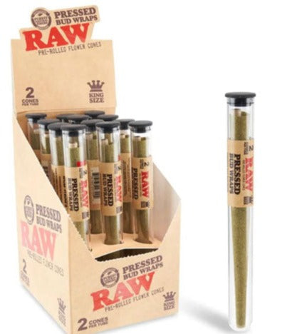 RAW- 2PK KING SIZED PRESSED BUD WRAPS