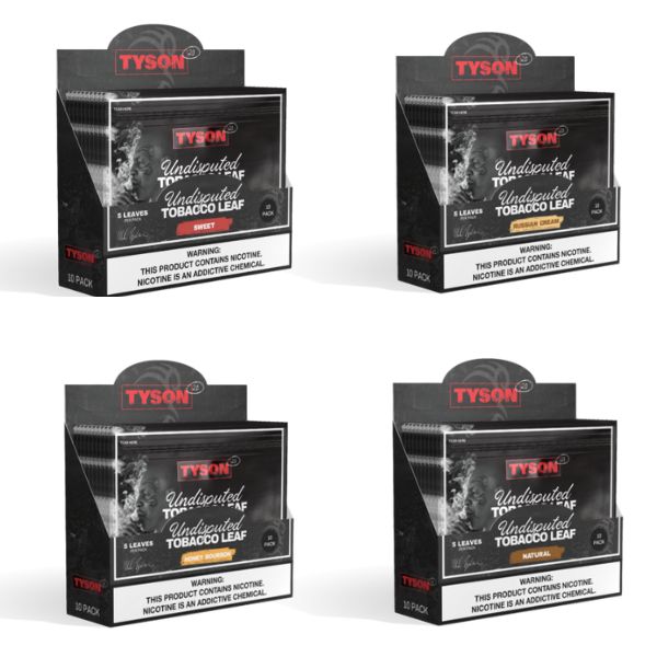 TYSON 2.0 UNDISPUTED TOBACCO LEAF WRAPS 5 PACK