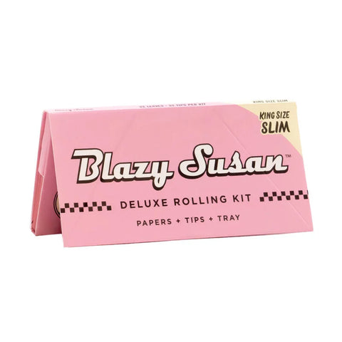 BLAZY SUSAN PINK DELUXE ROLLING KIT | KING SIZE SLIM