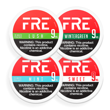 FRE NICOTINE POUCHES - 9MG AND 15MG