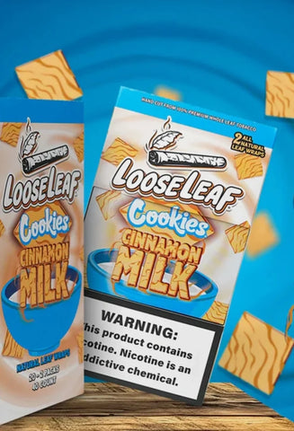 LOOSE LEAF – TOBACCO WRAPS 2PACK (CINNAMON MILK)