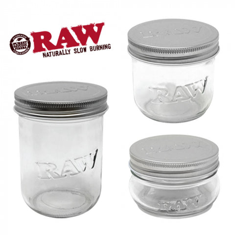 RAW SMELLPROOF GLASS STORAGE JAR