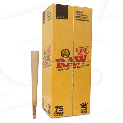 RAW- 75PK 1 1/4 CLASSIC CONES