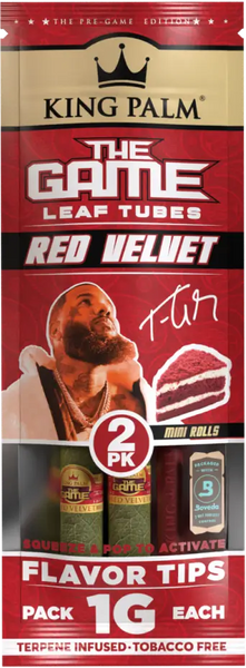 KING PALM- 2 LEAF TUBES- RED VELVET