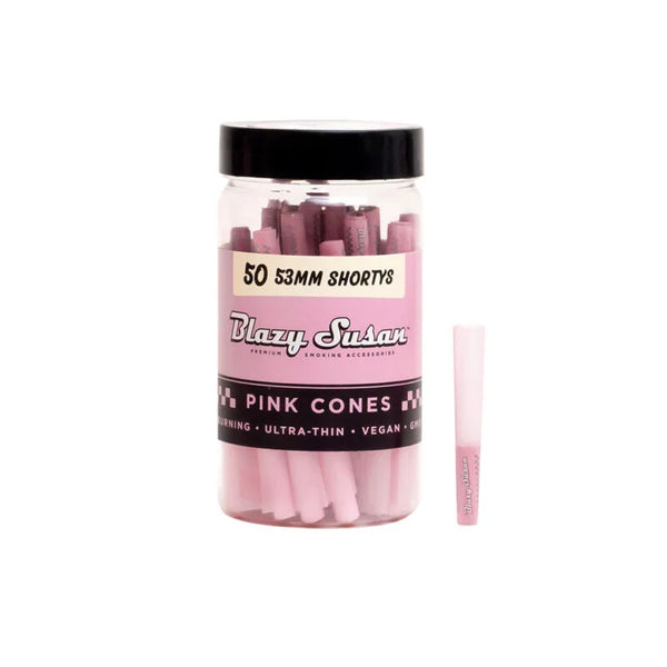 BLAZY SUSAN PINK 53MM SHORTYS CONES 50 CT