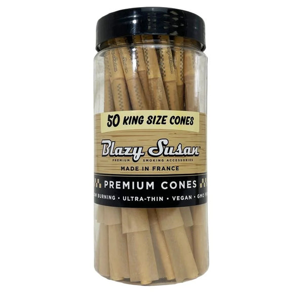 BLAZY SUSAN UNBLEACHED KING SIZE CONES 50 CT