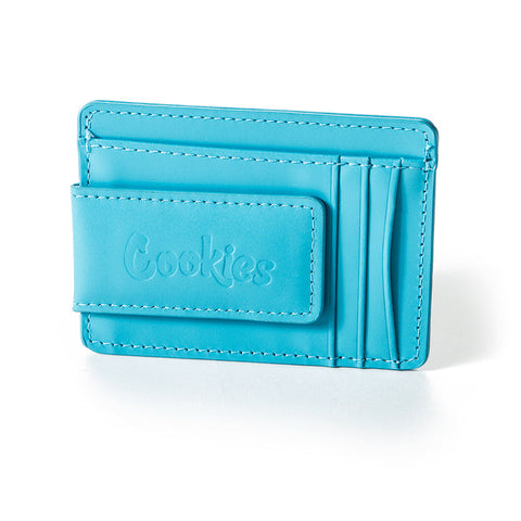COOKIE MONEY CLIPS LEATHER CARD HOLDER (blue)