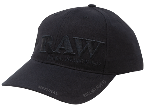 RAW Black on Black Flex-Fit Cap