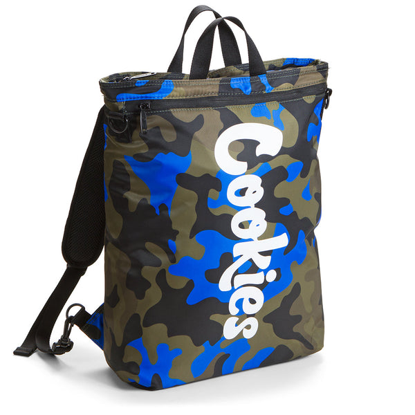 COOKIES SLANGIN SMELL PROOF BACKPACK (front/blue camo)