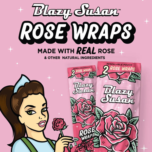 BLAZY SUSAN -2CT WRAPS (rose wraps )