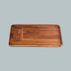 MARLEY NATURAL WOODEN ROLLING TRAY WITH SCRAPER